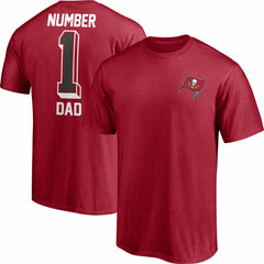 Tampa Bay Buccaneers #1 Dad T-Shirt - Red - Fanatics