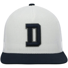 Dallas Cowboys HOOey Logo Snapback Hat - White/Navy - NFL