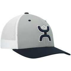 Dallas Cowboys HOOey Tri-Color H Trucker Snapback Hat - Gray/Navy - NFL