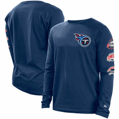 Tennessee Titans New Era Hype 2-Hit Long Sleeve T-Shirt - Navy - NFL