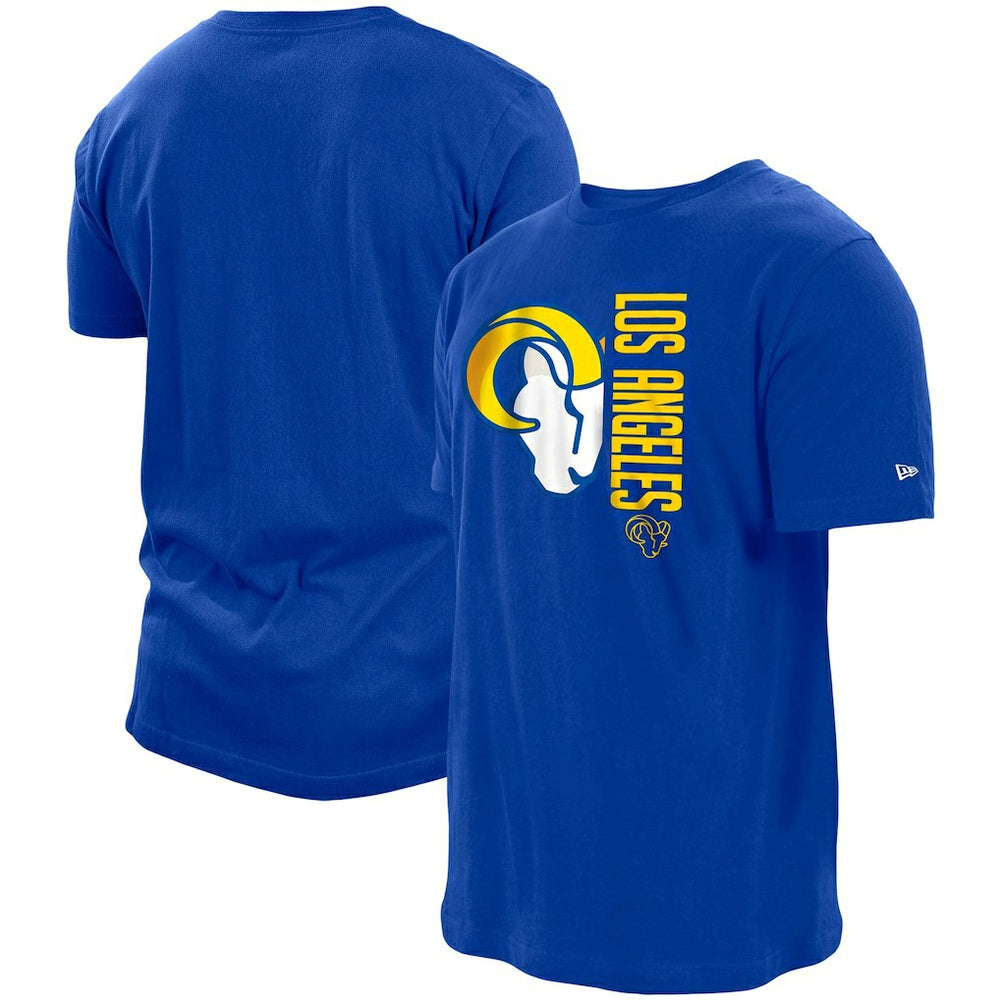 Los Angeles Rams New Era Split Logo 2-Hit T-Shirt - Royal - NFL