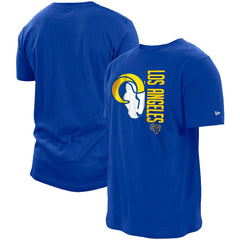 Los Angeles Rams New Era Split Logo 2-Hit T-Shirt - Royal - NFL