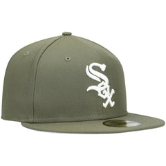 Chicago White Sox New Era White Logo 59FIFTY Fitted Hat Outlet