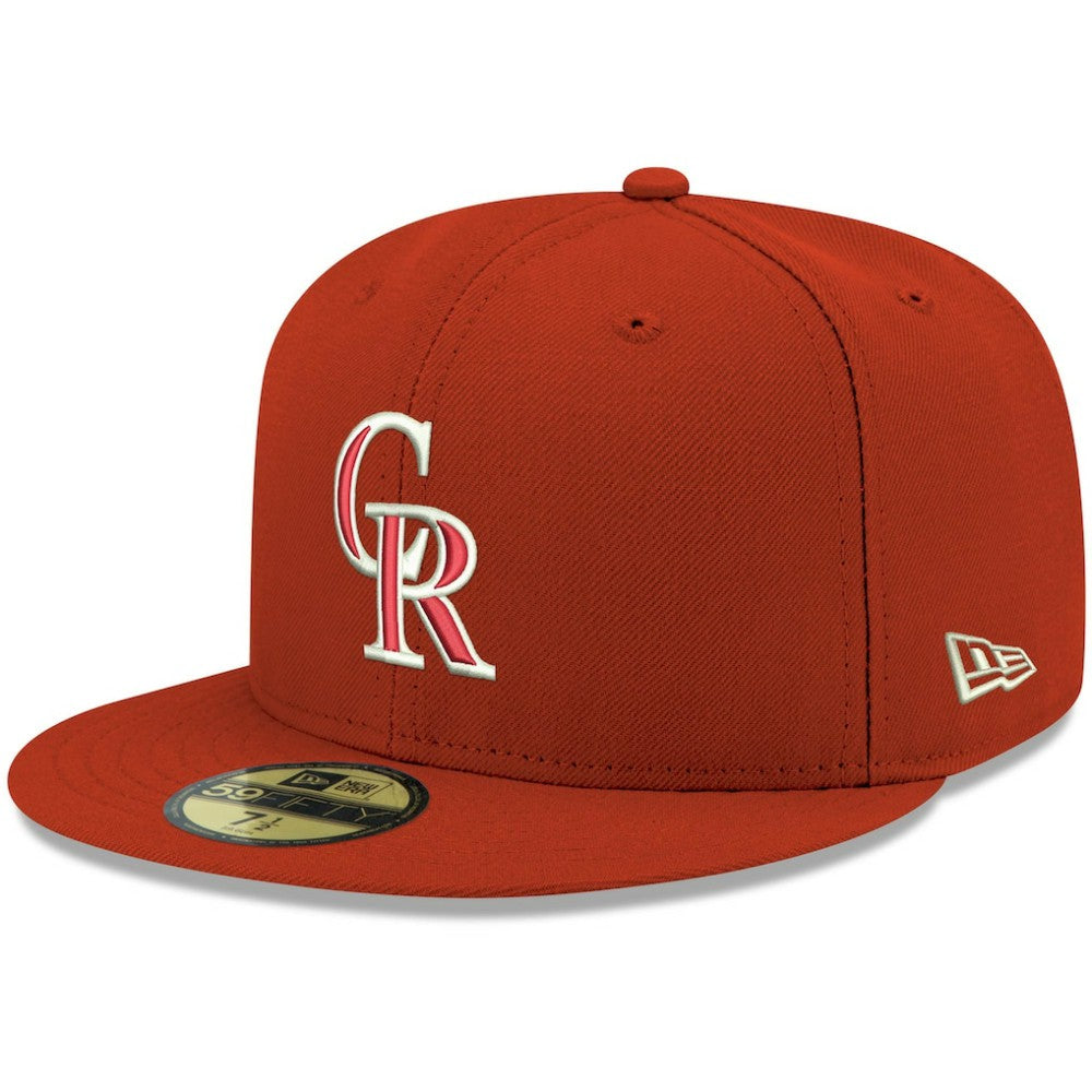 Colorado Rockies New Era White Logo 59FIFTY Fitted Hat Near Me