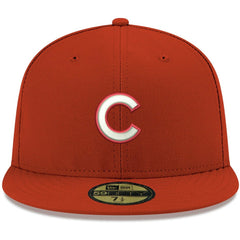 Chicago Cubs New Era White Logo 59FIFTY Fitted Hat Sale