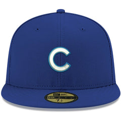 Chicago Cubs New Era White Logo 59FIFTY Fitted Hat Outlet
