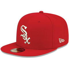 Chicago White Sox New Era White Logo 59FIFTY Fitted Hat Outlet
