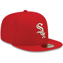 Chicago White Sox New Era White Logo 59FIFTY Fitted Hat Outlet