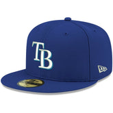 Tampa Bay Rays New Era White Logo 59FIFTY Fitted Hat Discount