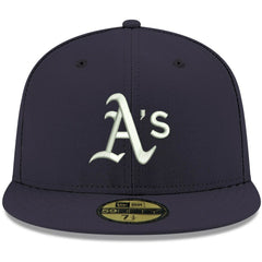 Athletics New Era White Logo 59FIFTY Fitted Hat Online