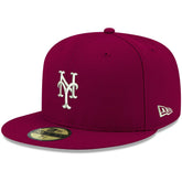 New York Mets New Era White Logo 59FIFTY Fitted Hat Sale