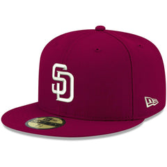 San Diego Padres New Era White Logo 59FIFTY Fitted Hat Near Me