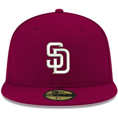 San Diego Padres New Era White Logo 59FIFTY Fitted Hat Near Me