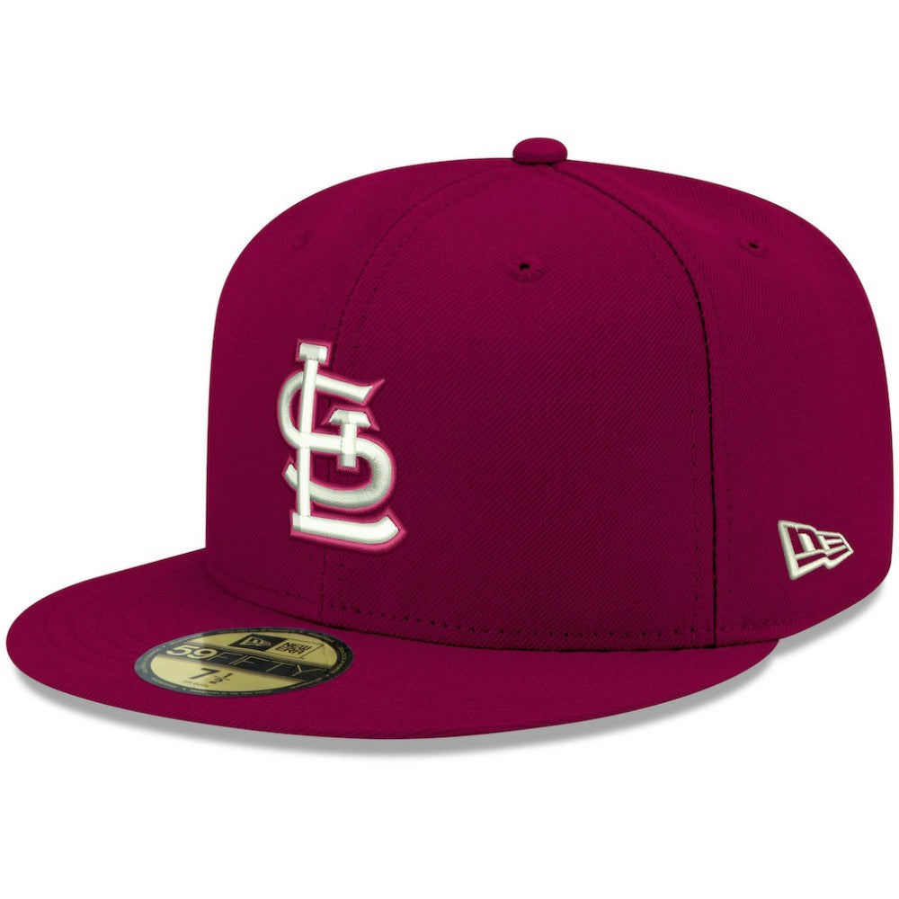 St. Louis Cardinals New Era White Logo 59FIFTY Fitted Hat for sale
