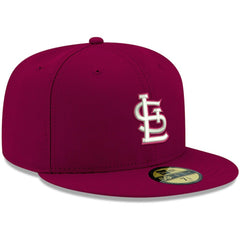 St. Louis Cardinals New Era White Logo 59FIFTY Fitted Hat for sale
