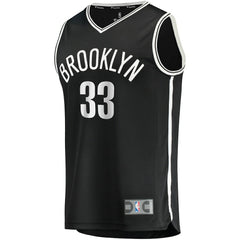 Fanatics Nicolas Claxton Brooklyn Nets Fast Break Replica Jersey Icon Edition Black