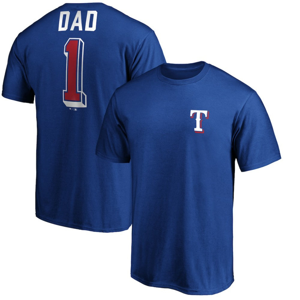 Texas Rangers Number One Dad T-Shirt Discount