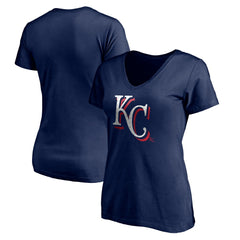 Kansas City Royals Women's Red White and Team V-Neck T-Shirt Near Me