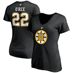 Willie O'Ree Boston Bruins Fanatics Women's Authentic Stack Retired Player Name & Number V-Neck T-Shirt - Black | Fanatics on sale