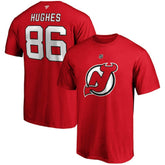 Jack Hughes New Jersey Devils Fanatics Big & Tall Name & Number T-Shirt - Red | Fanatics sale