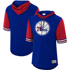 Mitchell & Ness Philadelphia 76ers Hardwood Classics Buzzer Beater Mesh Pullover Hoodie Royal
