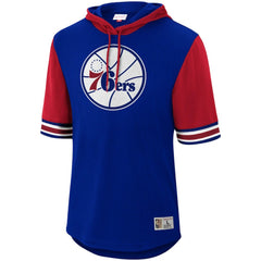 Mitchell & Ness Philadelphia 76ers Hardwood Classics Buzzer Beater Mesh Pullover Hoodie Royal