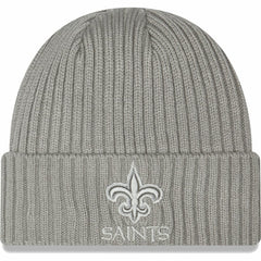 New Orleans Saints New Era Core Classic Cuffed Knit Hat - Gray - NFL