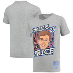 Mitchell & Ness Mark Price Cleveland Cavaliers Youth Hardwood Classics King of the Court Player T-Shirt Gray