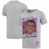 Mitchell & Ness Tracy McGrady Toronto Raptors Youth Hardwood Classics King of the Court Player T-Shirt Gray