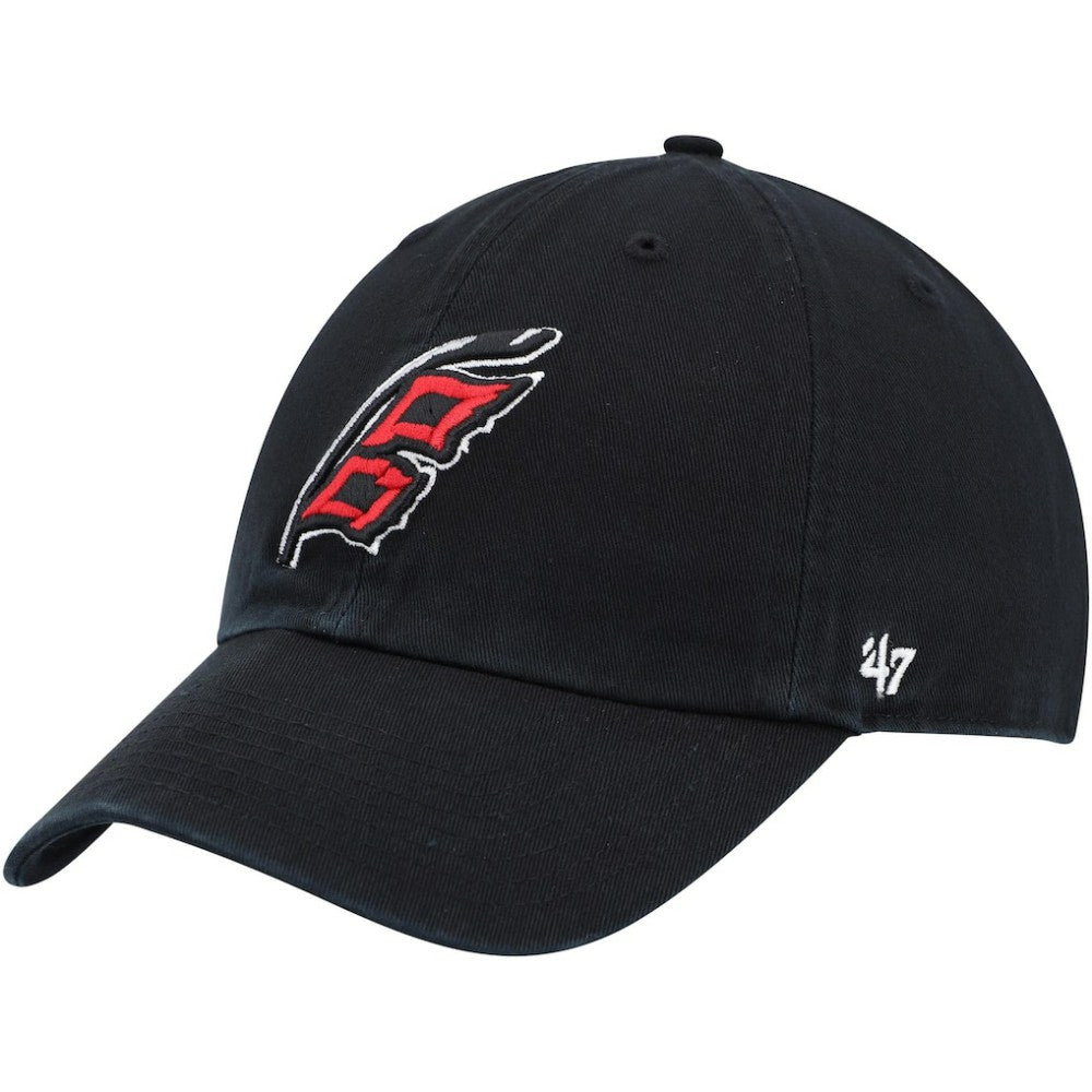 Carolina Hurricanes '47 Alternate Logo Clean Up Adjustable Hat - Black | 47 brand Lifestyle