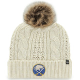 Buffalo Sabres '47 Women's Meeko Cuffed Knit Hat with Pom - White | 47 brand near me