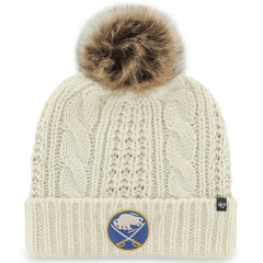 Buffalo Sabres '47 Women's Meeko Cuffed Knit Hat with Pom - White | 47 brand near me