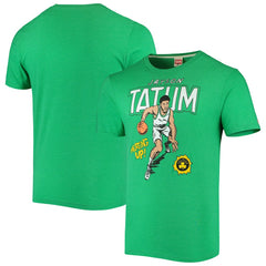 Jayson Tatum Boston Celtics Homage Comic Book Player Tri-Blend T-Shirt Kelly Green