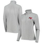 Tampa Bay Buccaneers Vineyard Vines Women's Sankaty Shep Half-Zip Pullover Top - Heather Gray - NFL