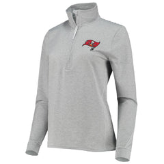 Tampa Bay Buccaneers Vineyard Vines Women's Sankaty Shep Half-Zip Pullover Top - Heather Gray - NFL