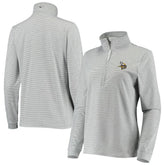 Minnesota Vikings Vineyard Vines Women's Sankaty Shep Half-Zip Pullover Top - Heather Gray - NFL
