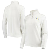Los Angeles Rams Vineyard Vines Women's Shep Shirt Quarter-Zip Sweatshirt - White - NFL