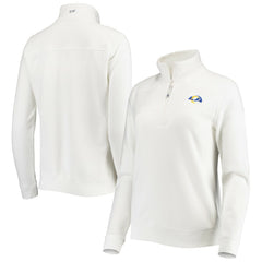 Los Angeles Rams Vineyard Vines Women's Shep Shirt Quarter-Zip Sweatshirt - White - NFL