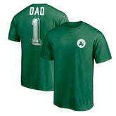 Boston Celtics Number One Dad T-Shirt Green