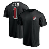 Portland Trail Blazers Number One Dad T-Shirt Black