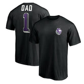 Sacramento Kings Number One Dad T-Shirt Black