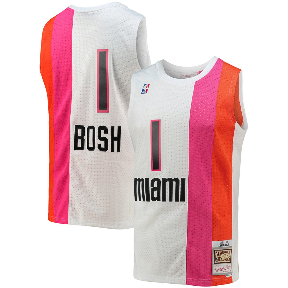 Mitchell & Ness Chris Bosh Miami Heat 2011/12 Hardwood Classics Swingman Jersey White