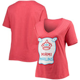 Miami Marlins New Era Women's City Connect Plus Size V-Neck T-Shirt for sale