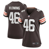 Don Fleming Cleveland Browns Women's Retired Player Jersey - Brown - Nike