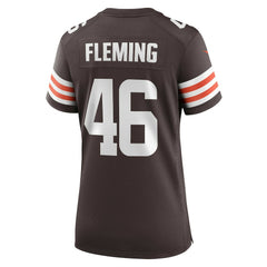 Don Fleming Cleveland Browns Women's Retired Player Jersey - Brown - Nike
