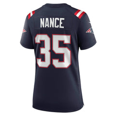Jim Nance New England Patriots Women's Retired Player Jersey - Navy - Nike