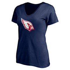 Arizona Cardinals Women's Red White and Team V-Neck T-Shirt - Navy - NFL
