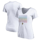 Pittsburgh Penguins Women's City Pride V-Neck T-Shirt - White | NHL Clearance