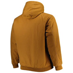 Buffalo Bills Dunbrooke Big & Tall Dakota Canvas Hoodie Full-Zip Jacket - Tan - NFL