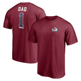 Colorado Avalanche Number One Dad Logo T-Shirt - Garnet | NHL discount